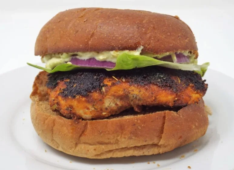 Blackened Chicken Sandwich with Cajun Mayo