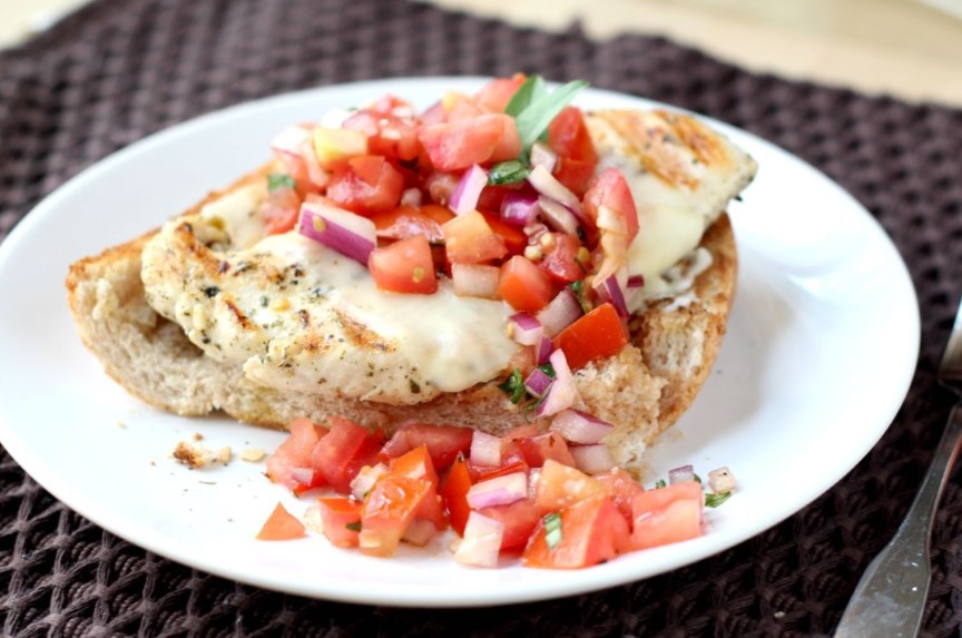 Chicken Bruschetta Sandwich: Bites of Summer