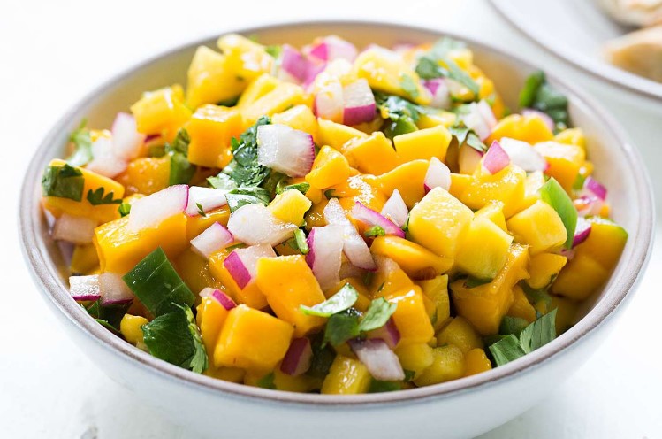 Mango Salsa and Cilantro