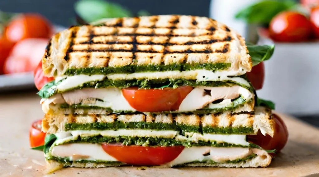 Chicken Caprese Pesto Panini