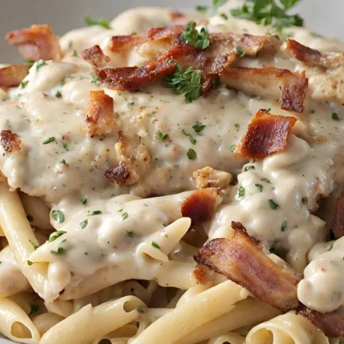 Boursin Cheese Chicken Bacon Pasta