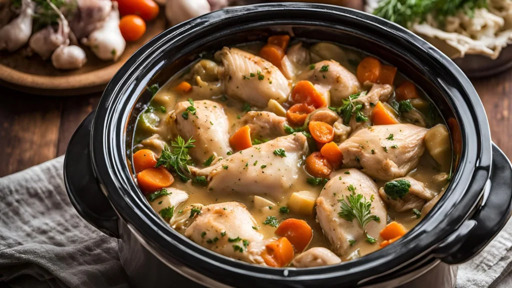 Crock Pot Leftover Chicken Recipe