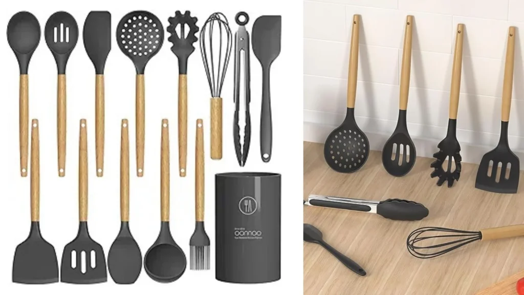 Silicone Cooking Utensils Kitchen Utensil Set