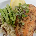 Asparagus Chicken Mushroom Risotto