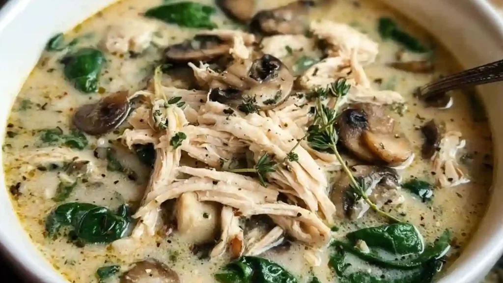 Rotisserie Chicken Mushroom Soup
